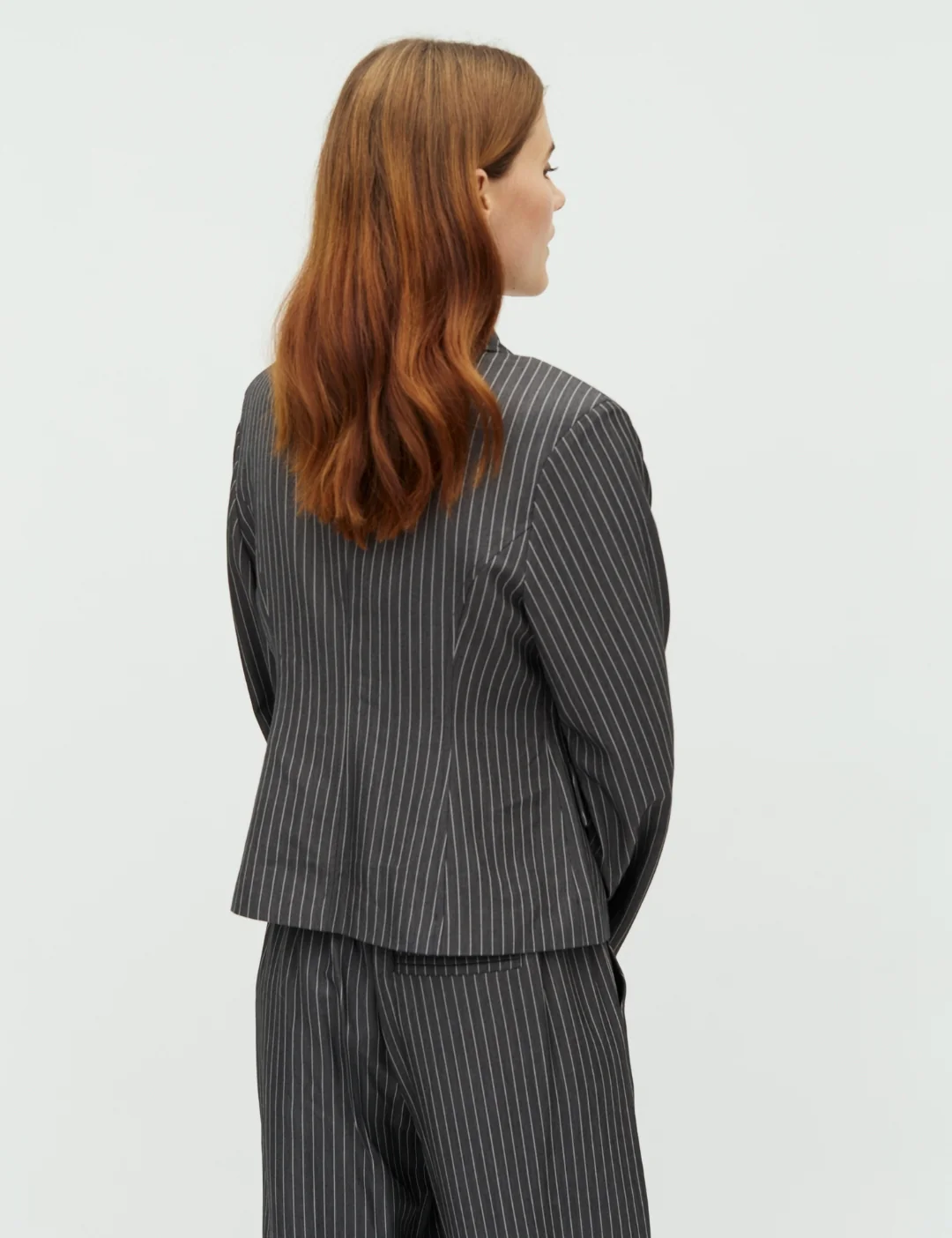 Anathea-M Blazer - Grey Pinestripe - Image 3