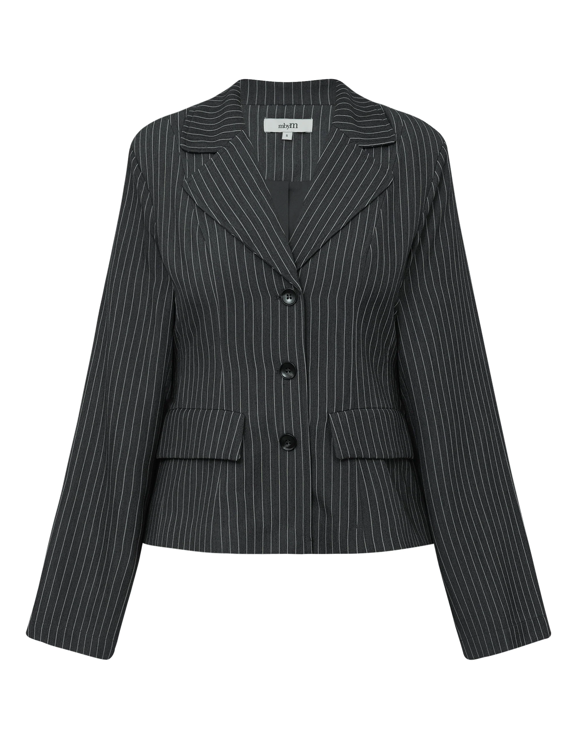 Anathea-M Blazer - Grey Pinestripe - Image 5