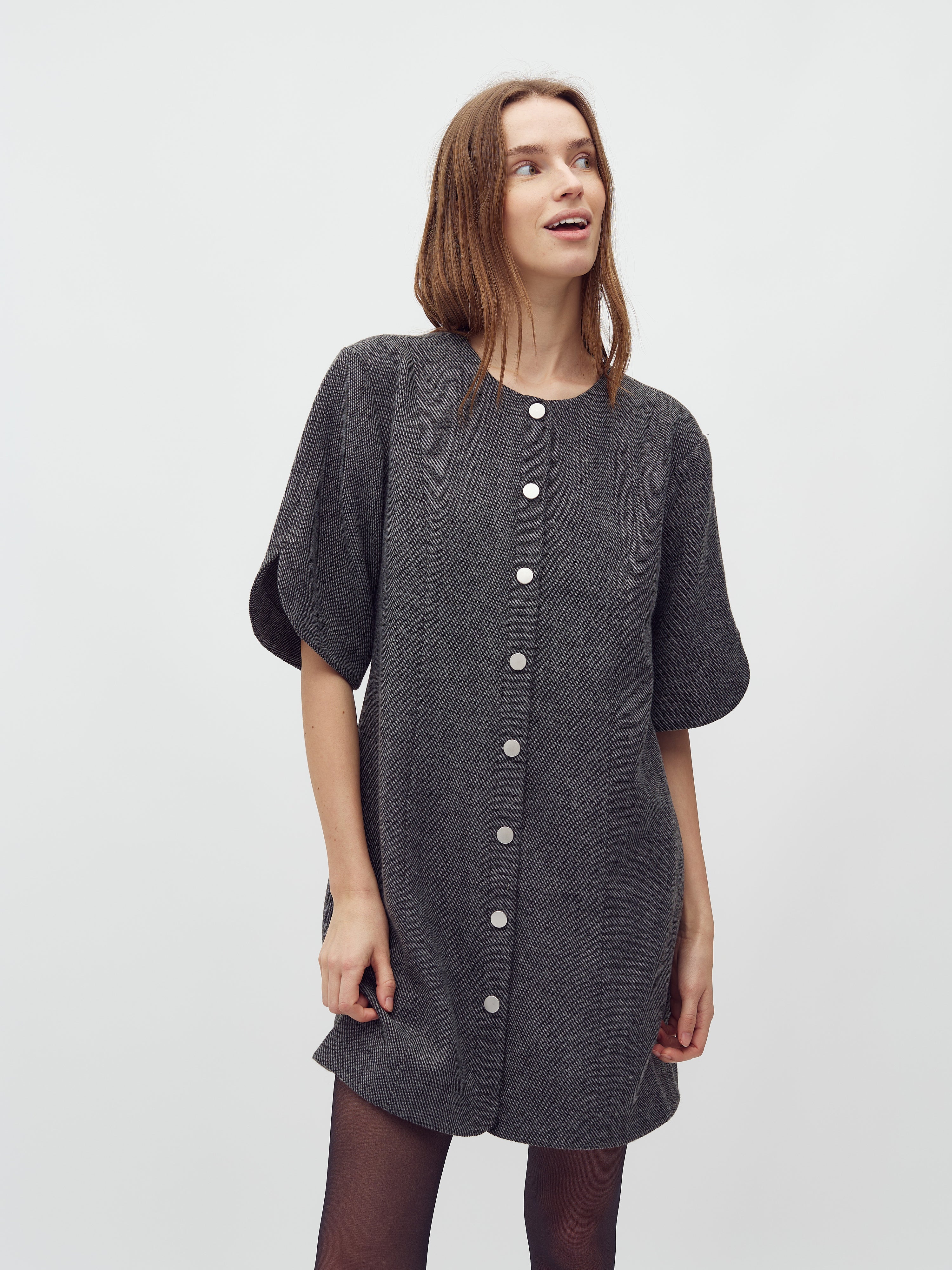 Baomino-M Dress - Black Twill - Image 3