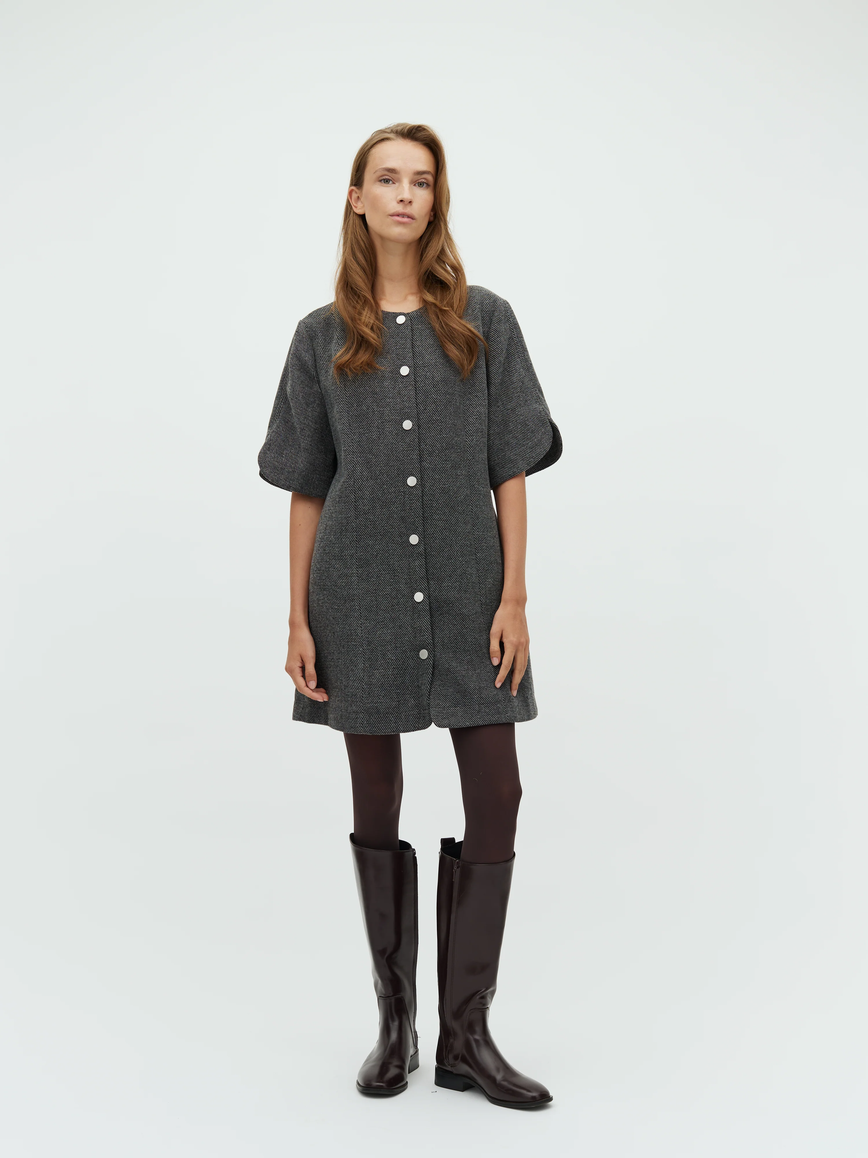 Baomino-M Dress - Black Twill - Image 5