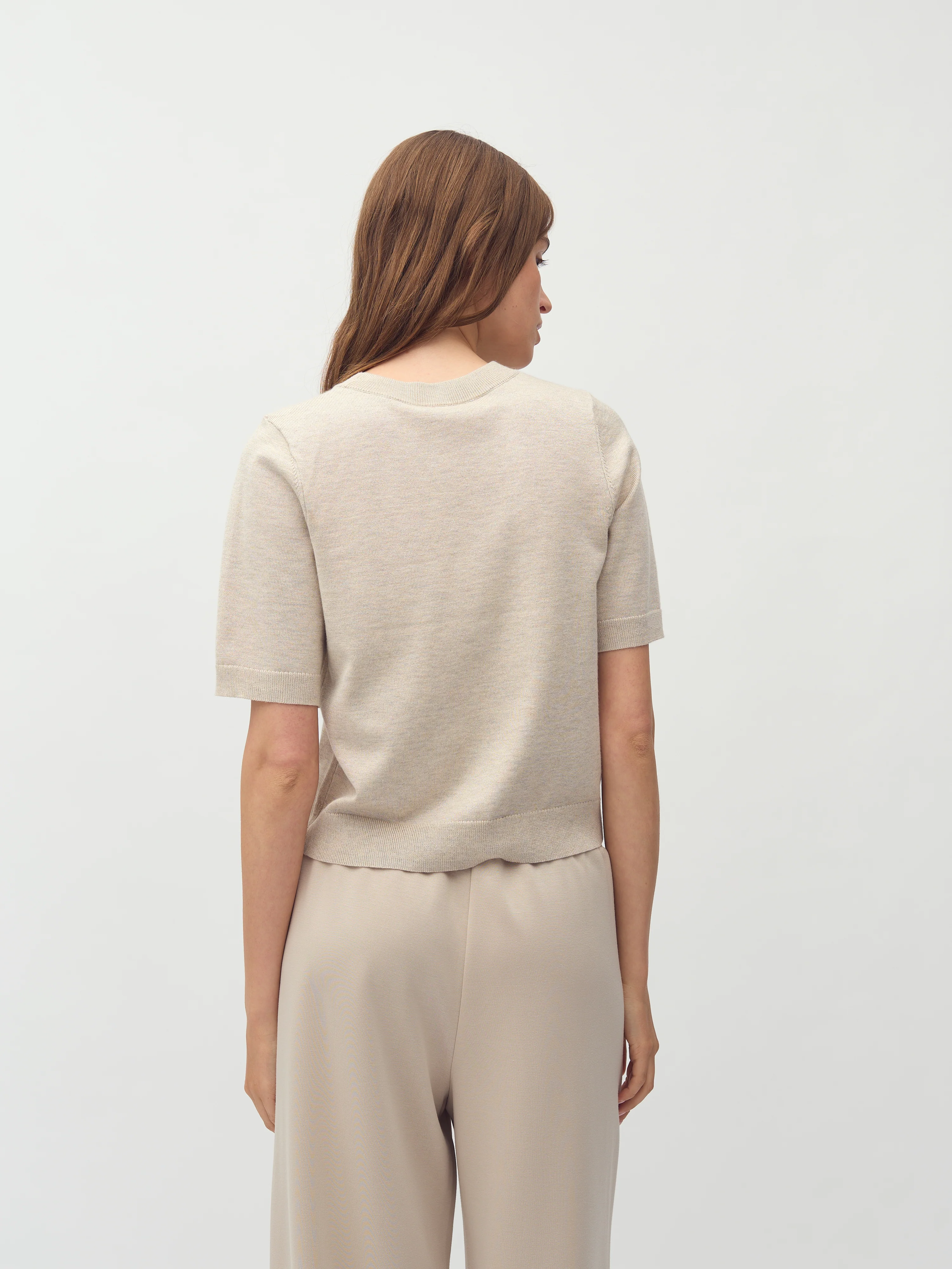 Carla-M Knit Blouse - Island Fossil Melange - Image 5