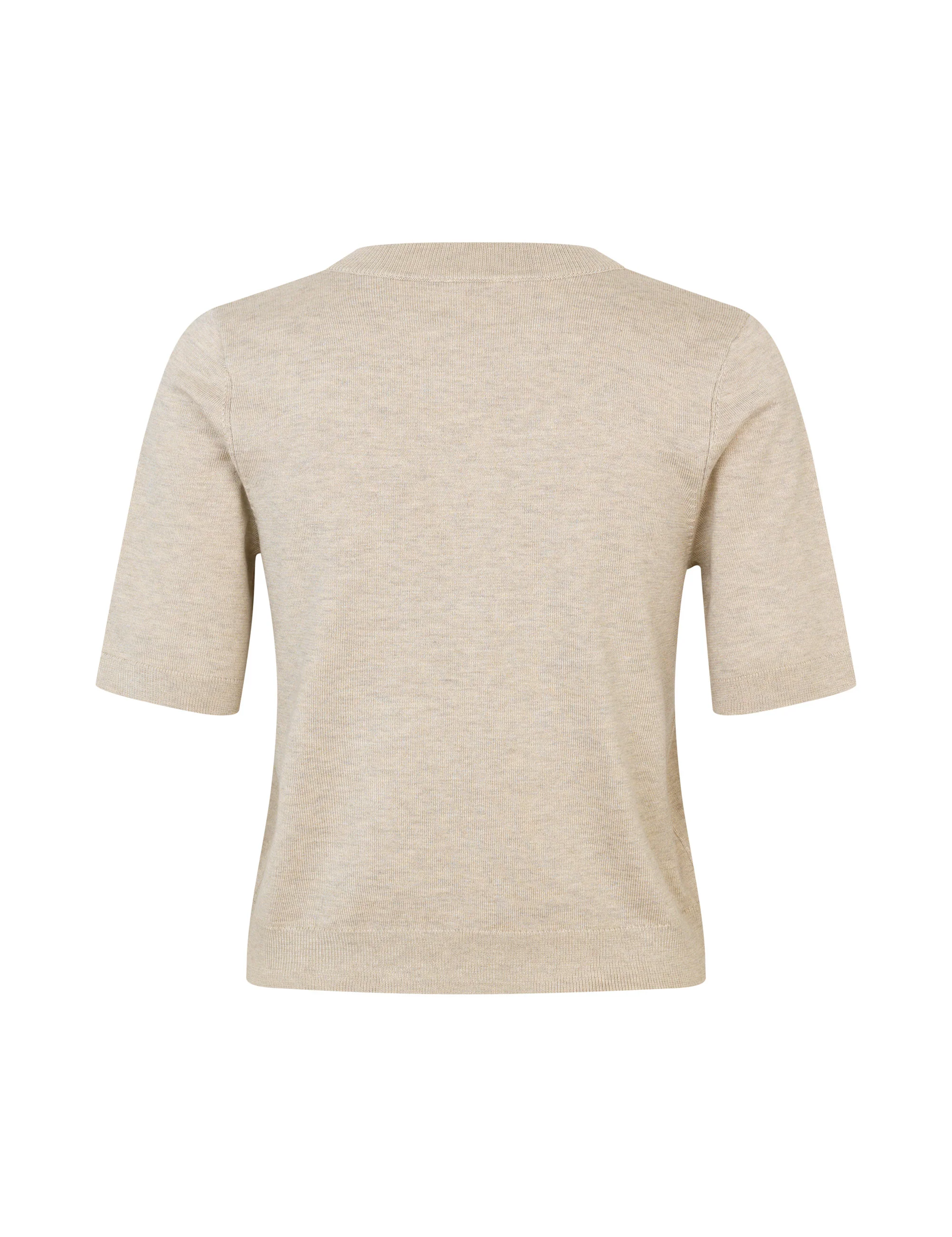 Carla-M Knit Blouse - Island Fossil Melange - Image 7