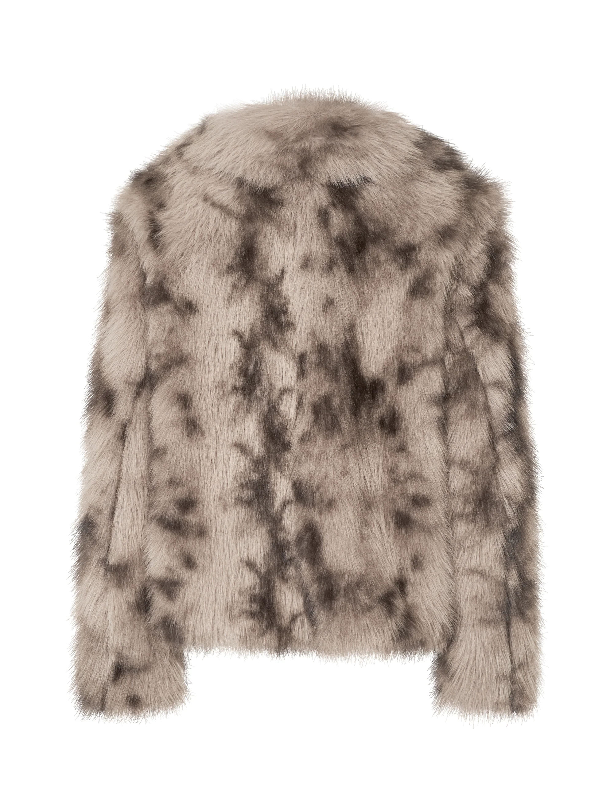 Corvia-M Faux Fur Jacket - Brown Shadow - Image 6