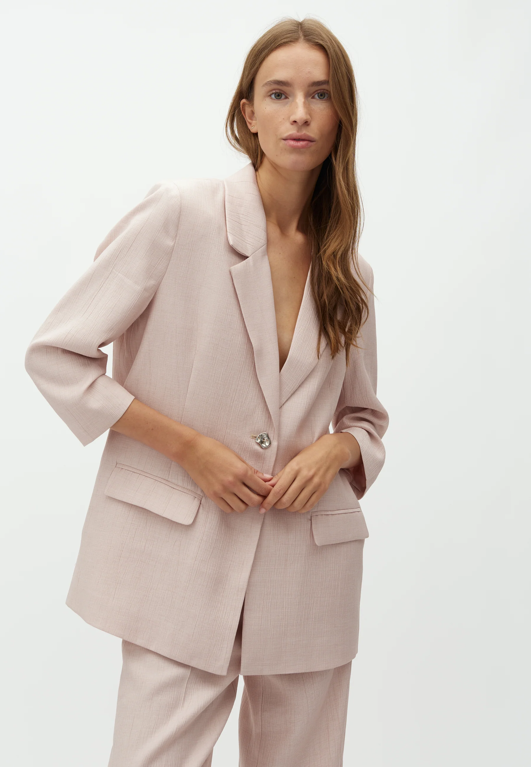 Dravina-M Blazer - Rose Red Light Melange - Image 4