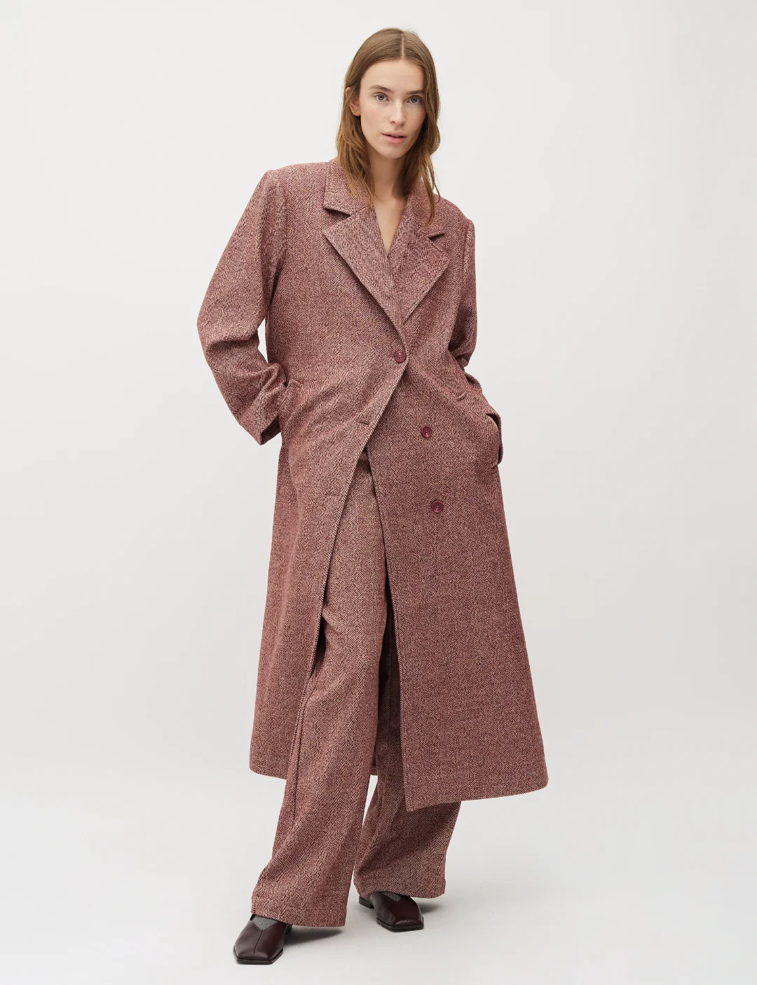 Dyani-M Coat - Fig Melange - Image 3