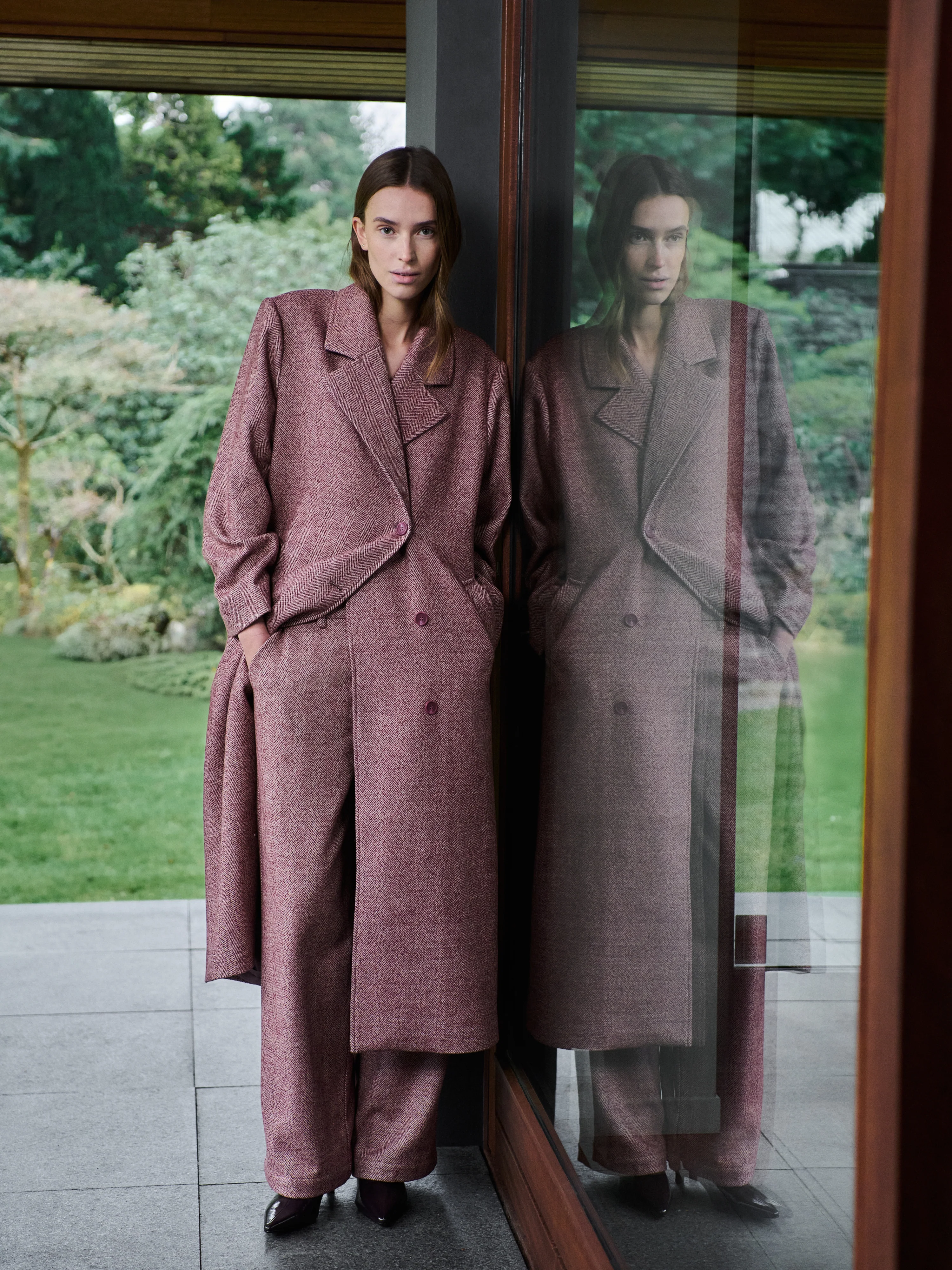 Dyani-M Coat - Fig Melange - Image 7