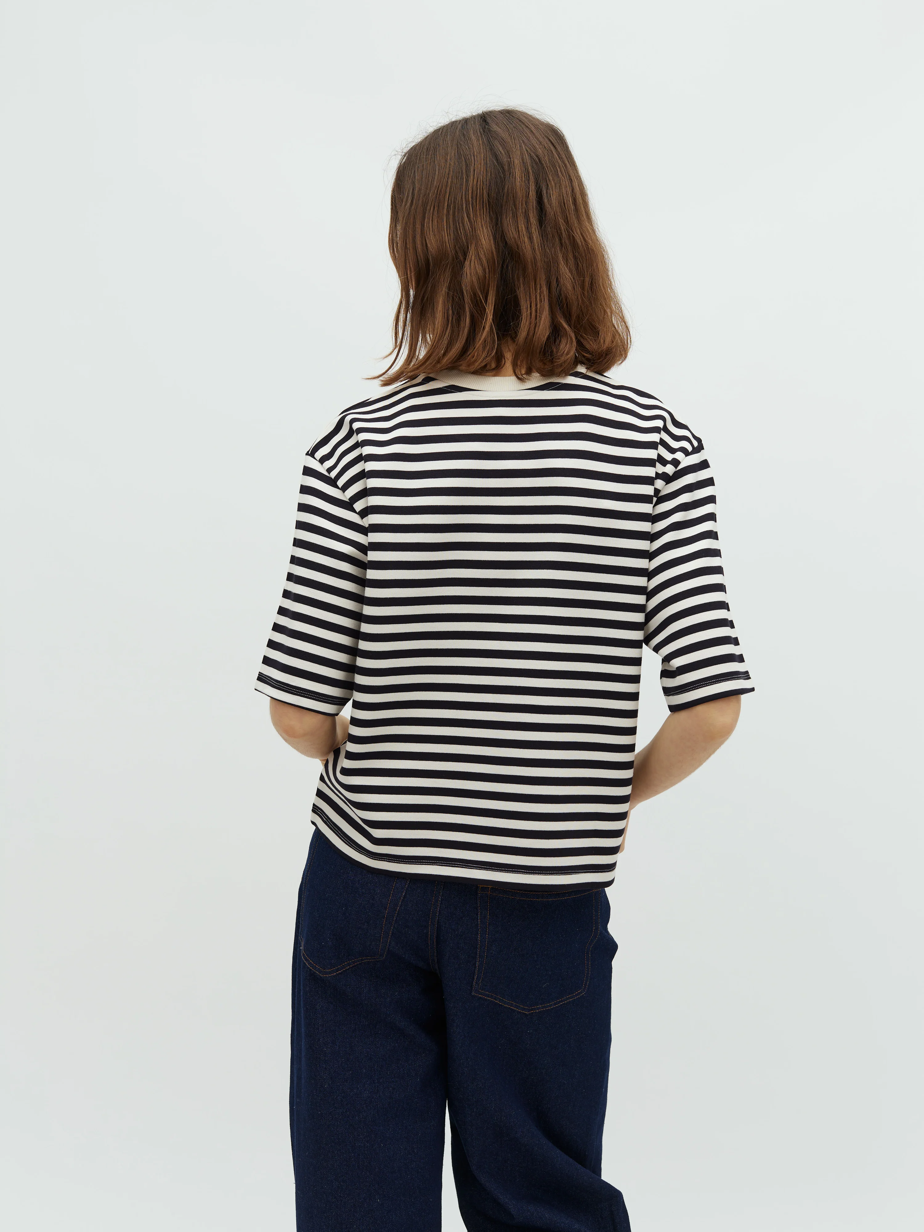 Emrys-M T-shirt - Night Sky Sugar Stripe - Image 3