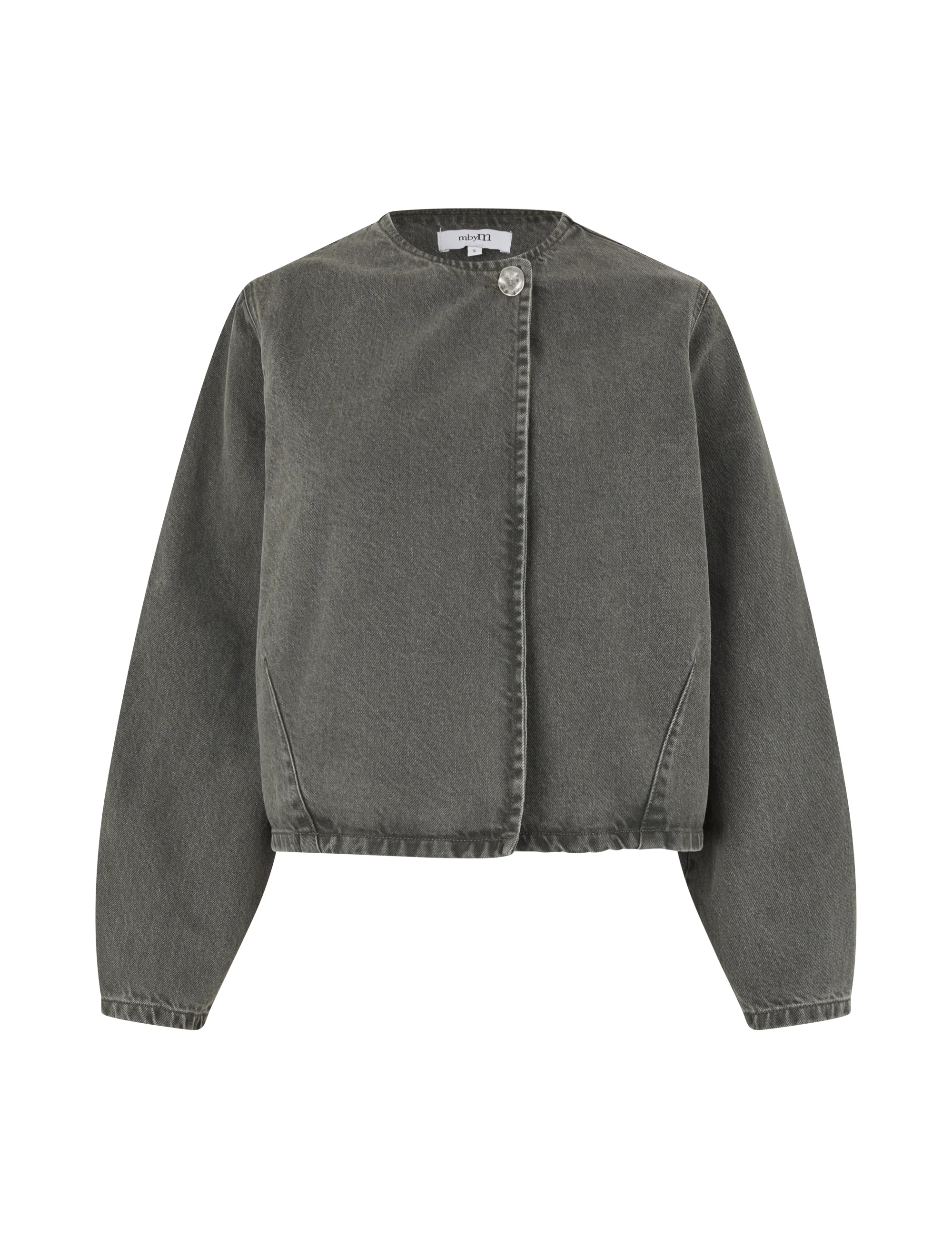 Exana-M Denim blouse - Khaki Green Wash - Image 4