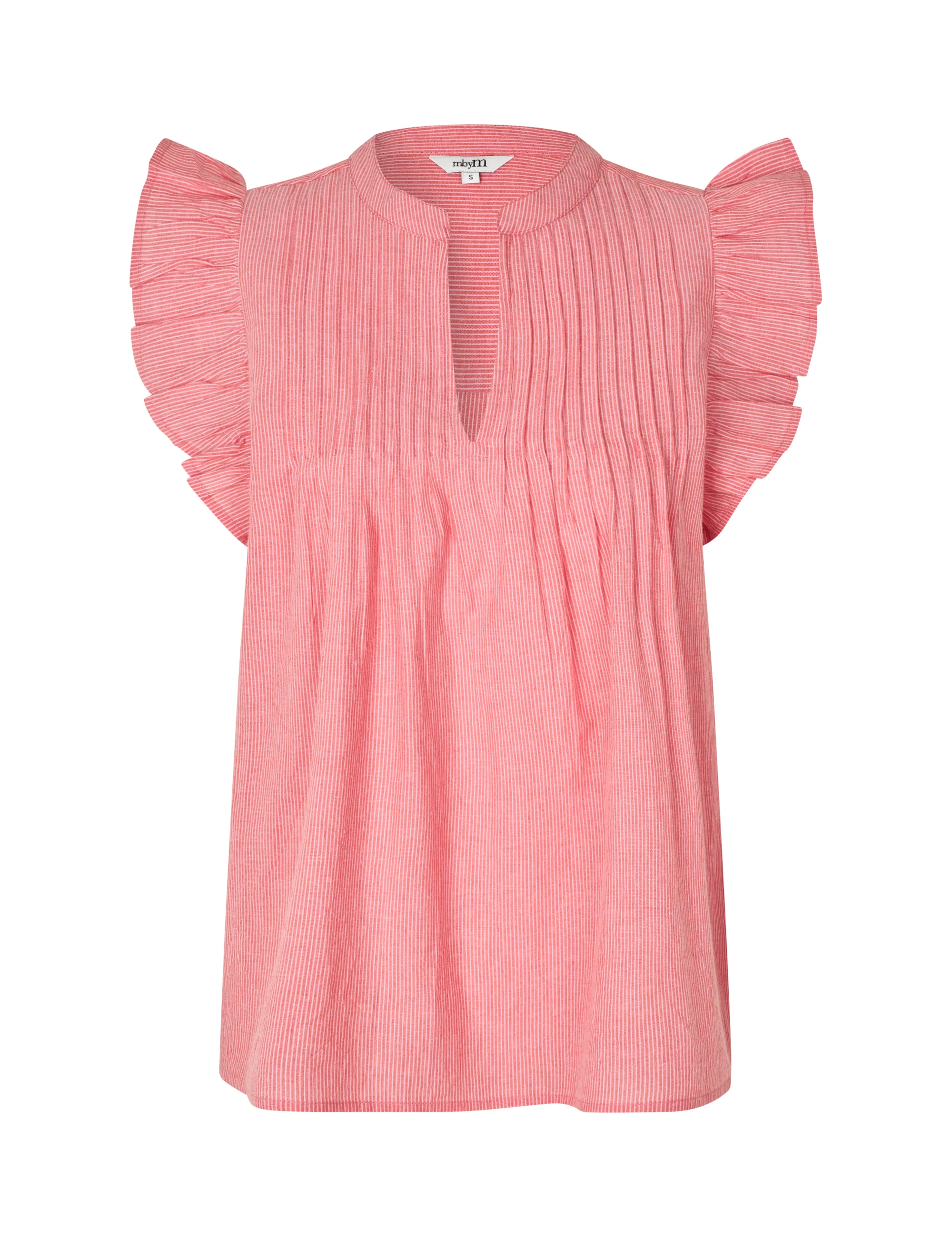 Gemala-M Top - Pink Red Stripe - Image 5