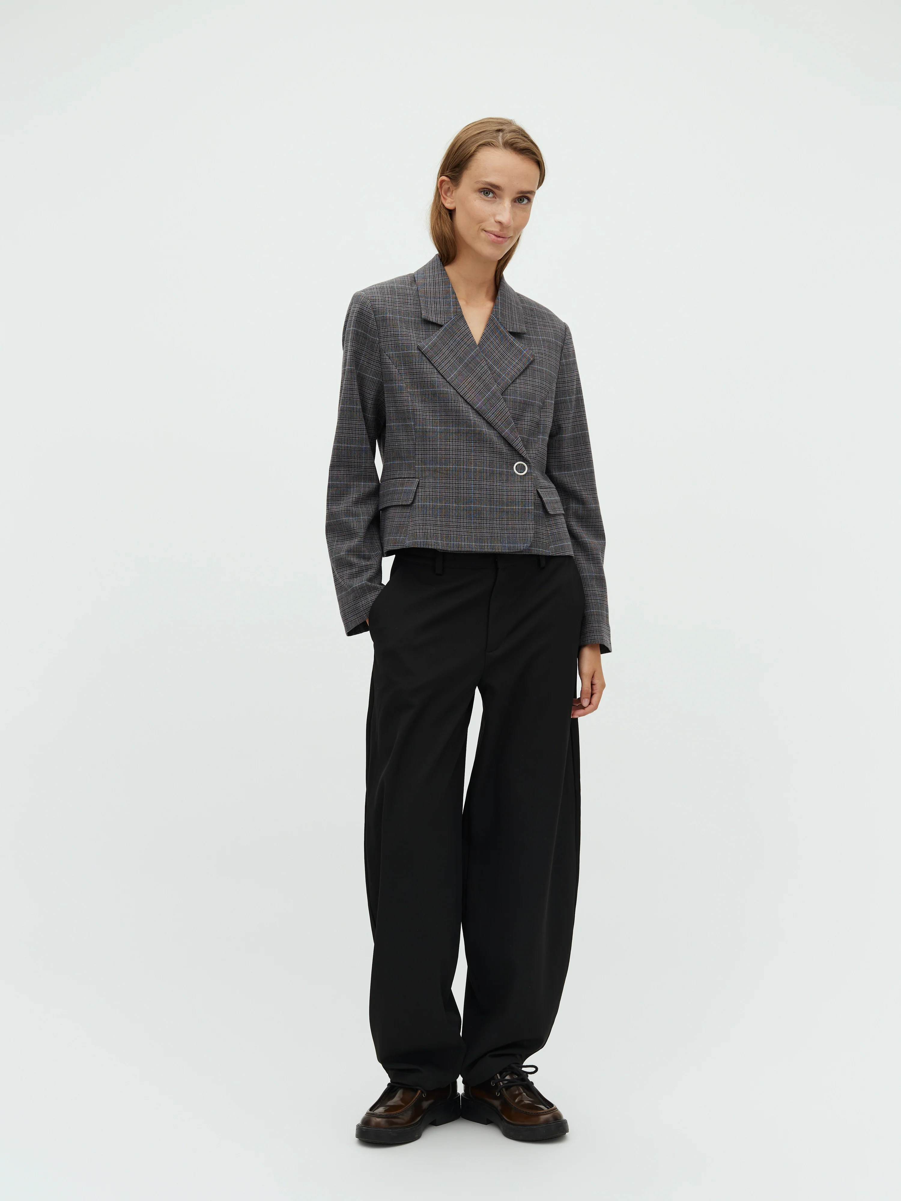 Iva-M Blazer - Grey Check - Image 4