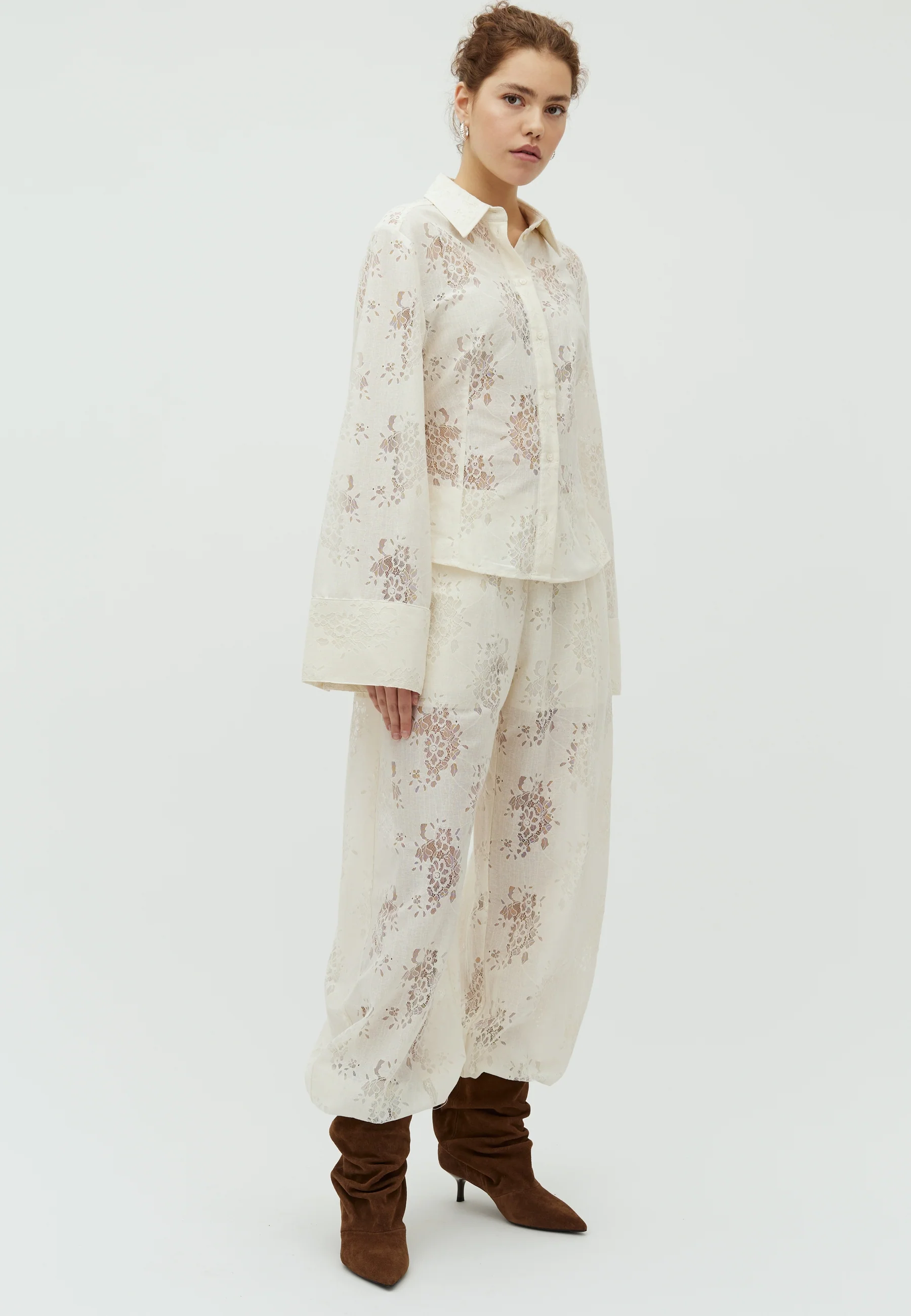 Kalanna L-M Blouse - Sugar - Image 4