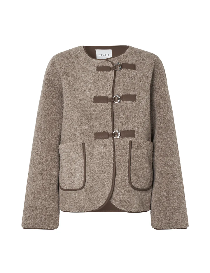 Keisa-M Jacket - Grey Coffee Melange - Image 6