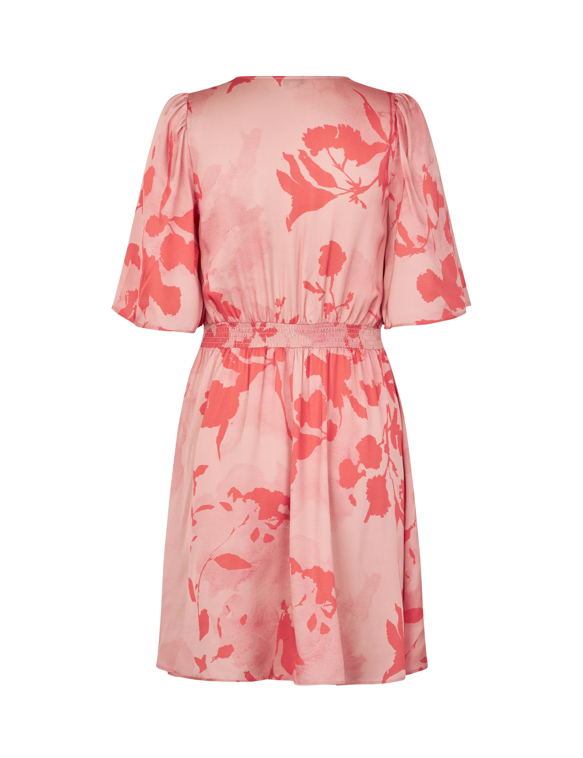 Melika V-M Dress - Coral Felissa Print - Image 6