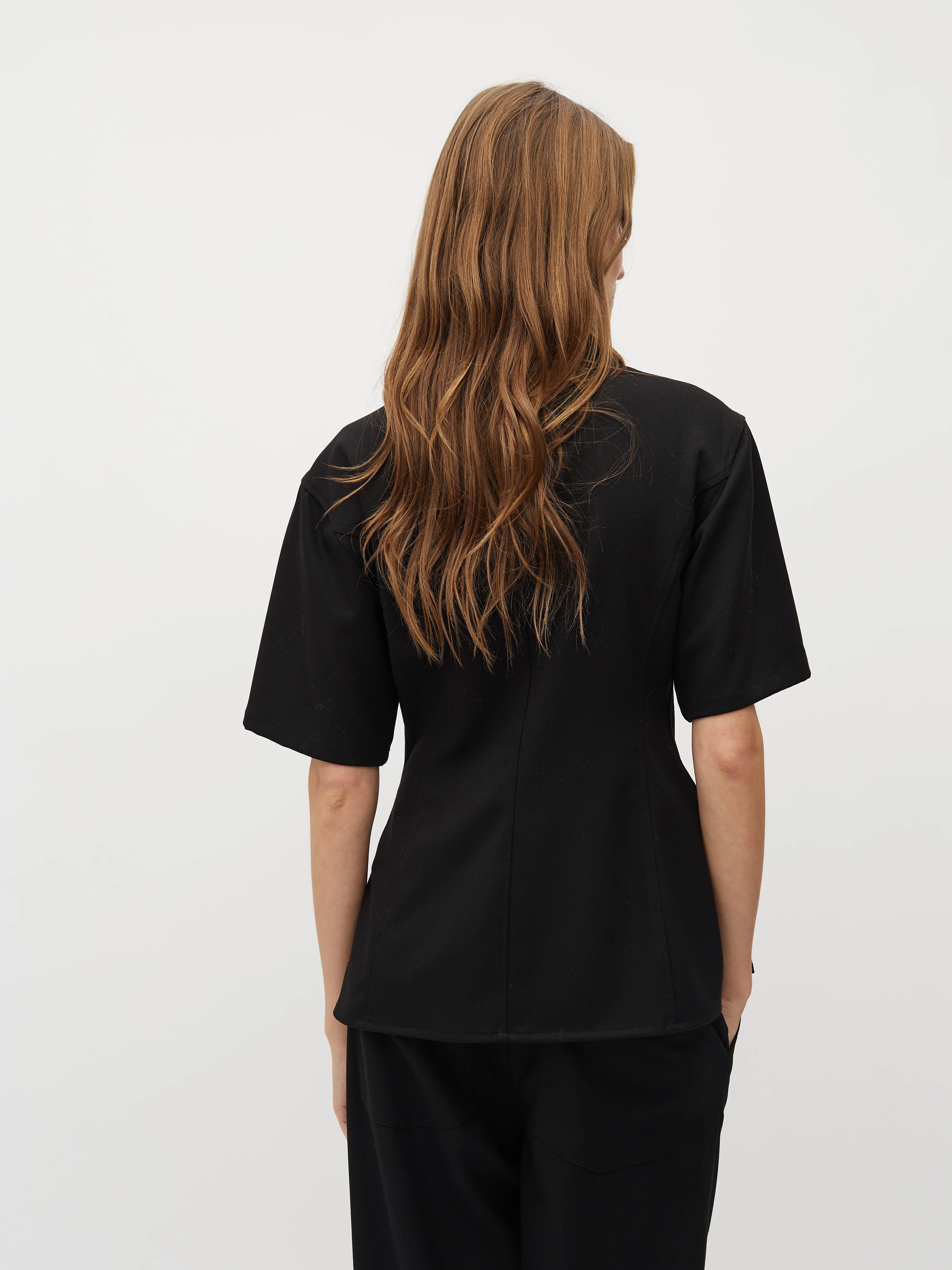 Peplina-M Shirt Blouse - Black - Image 3