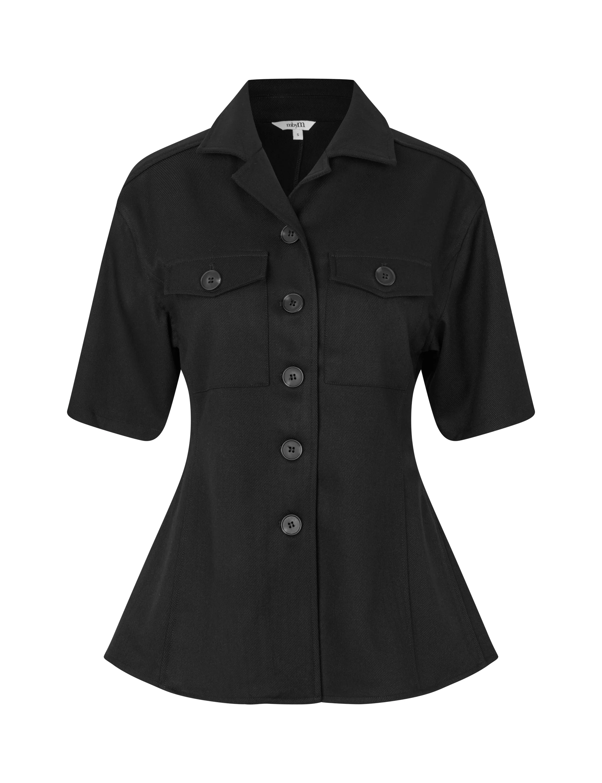 Peplina-M Shirt Blouse - Black - Image 5