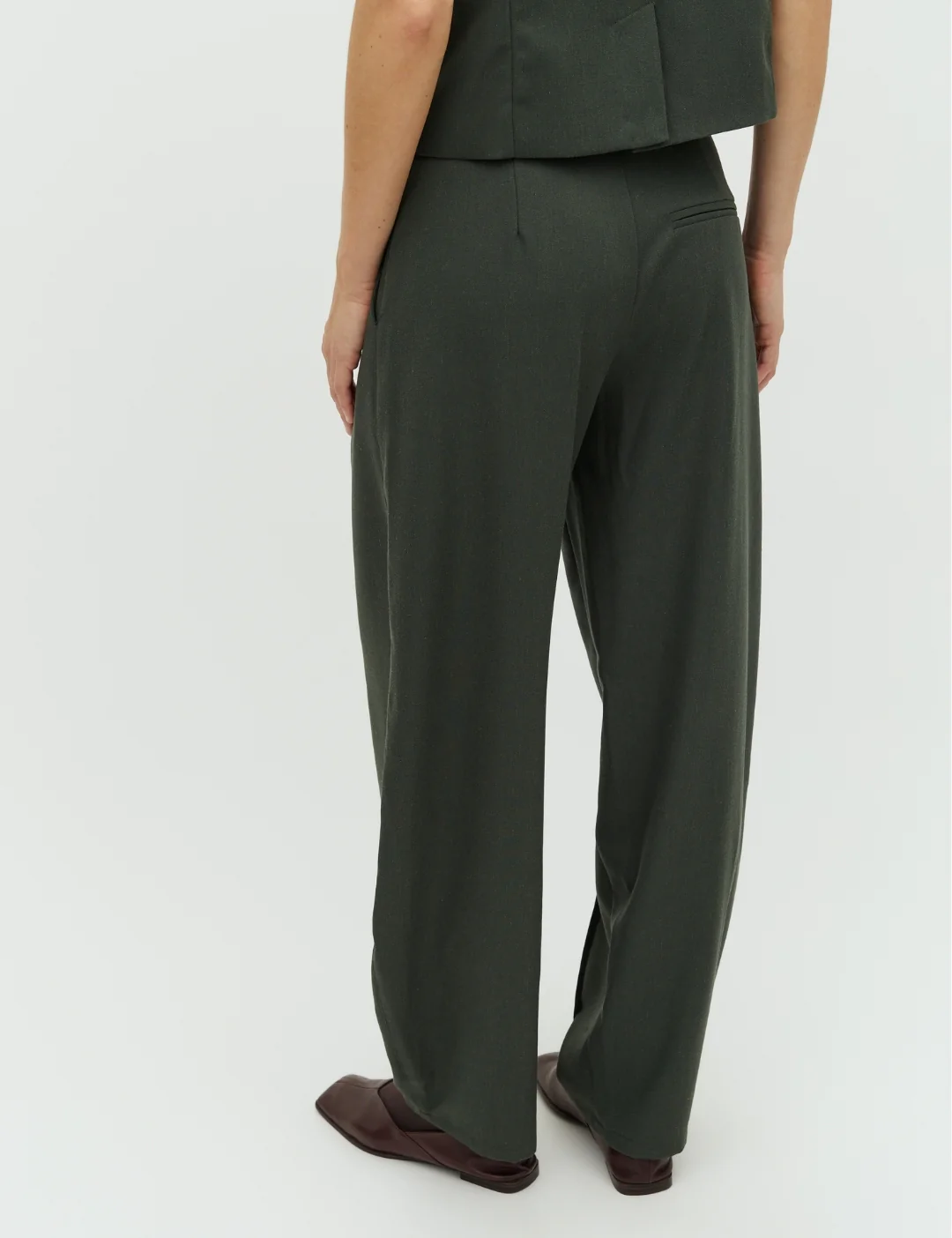 Pija-M Trousers - Pine Green - Image 4