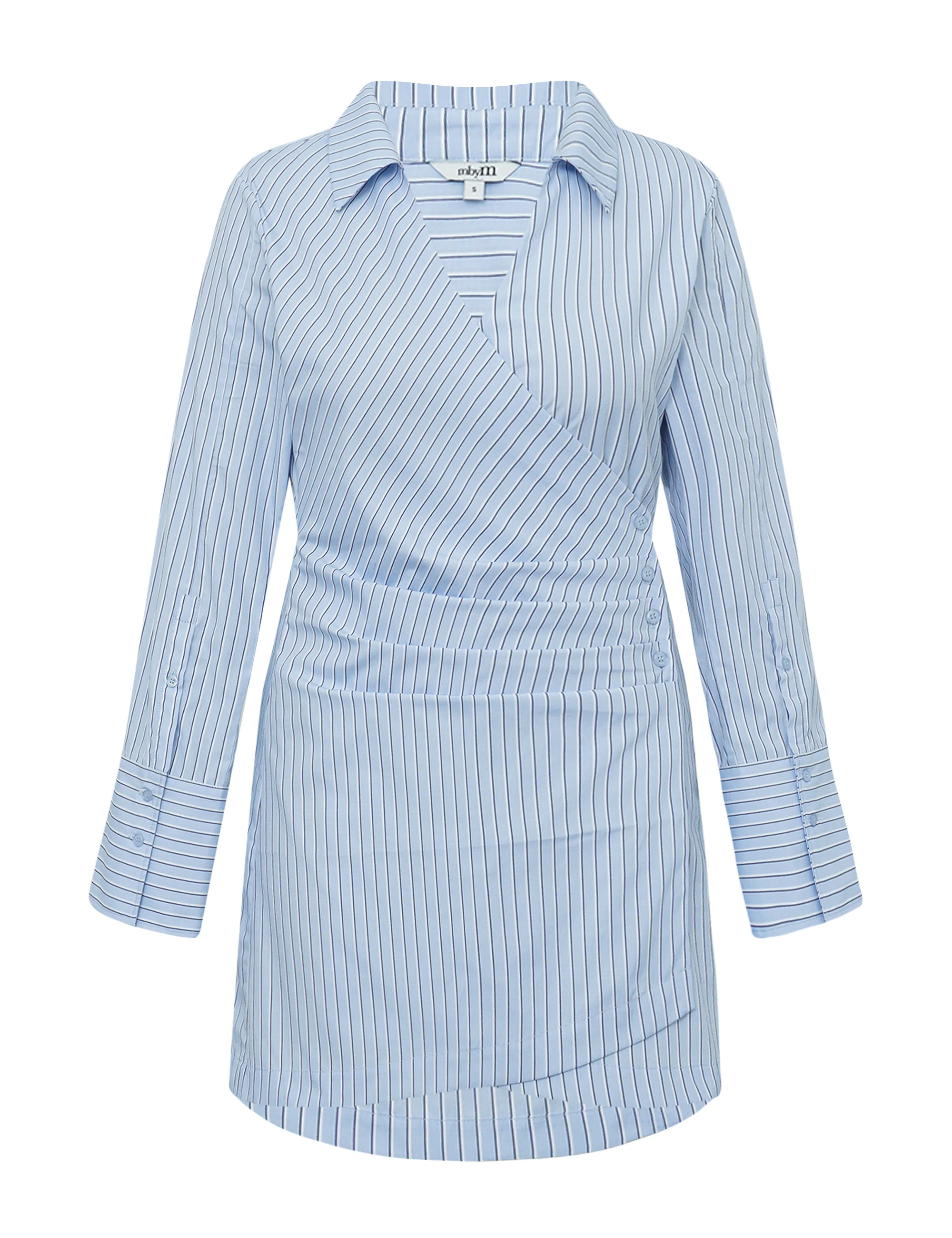 Saffira-M Dress - Blue Navy Stripe - Image 4