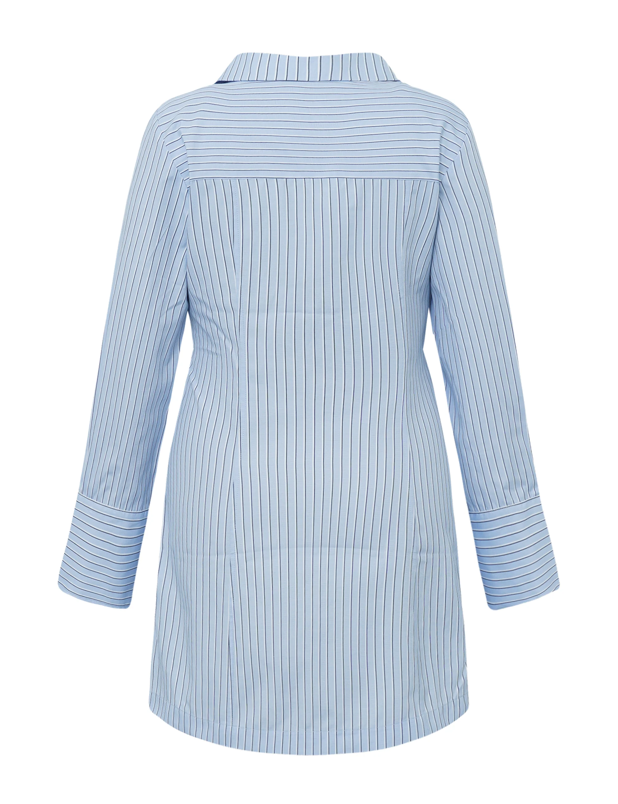 Saffira-M Dress - Blue Navy Stripe - Image 5