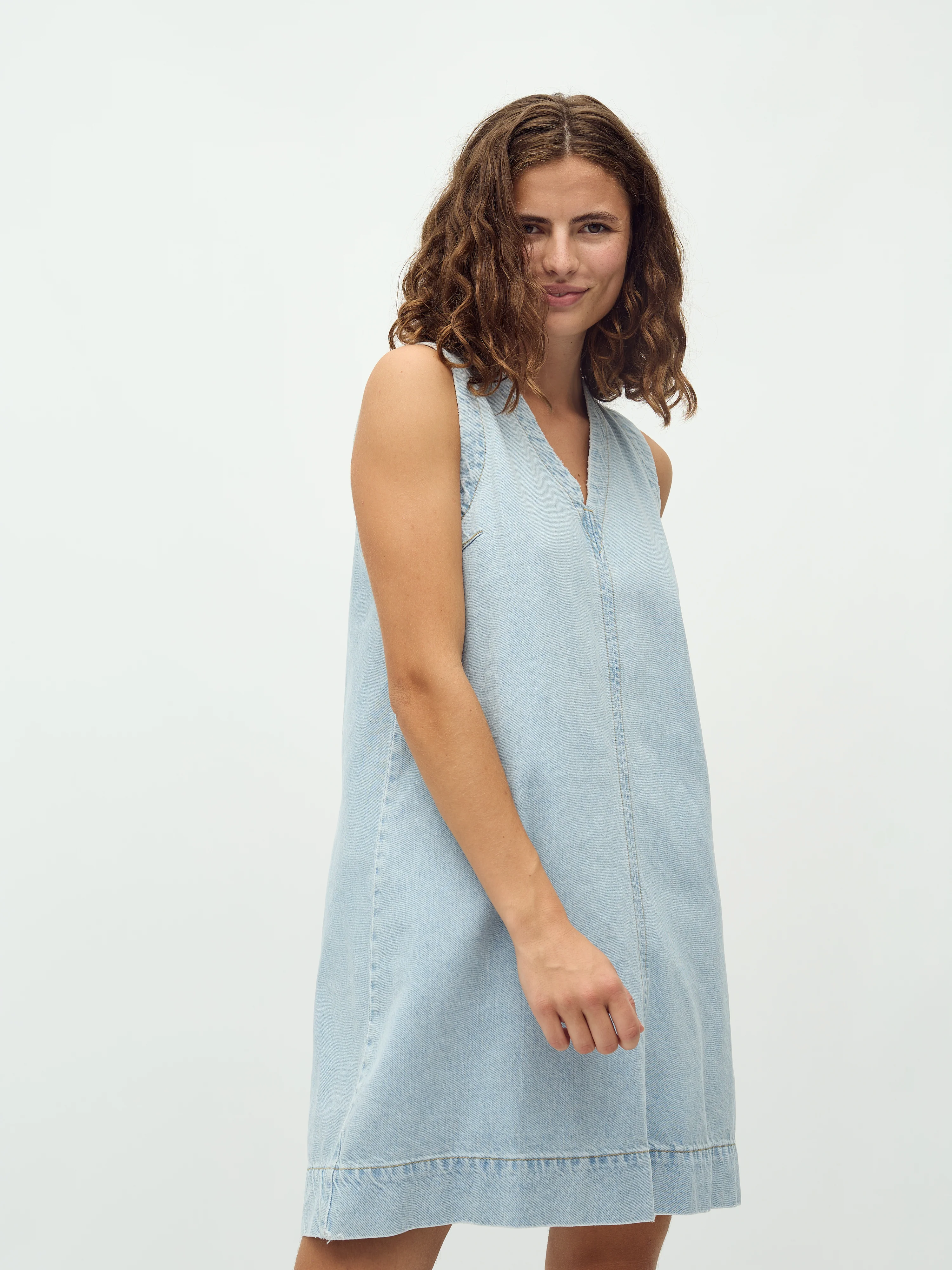 Stasja-M Dress - Lighter Blue Wash - Image 3