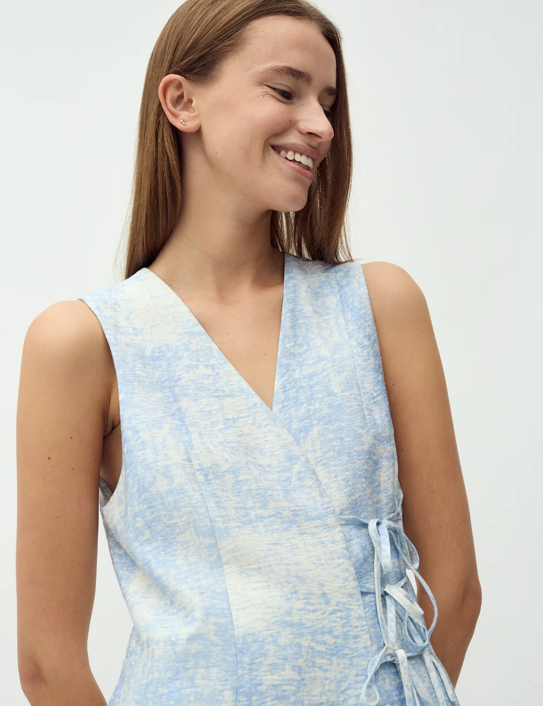 Wrenlianna-M Dress - Blue Valana Print - Image 3